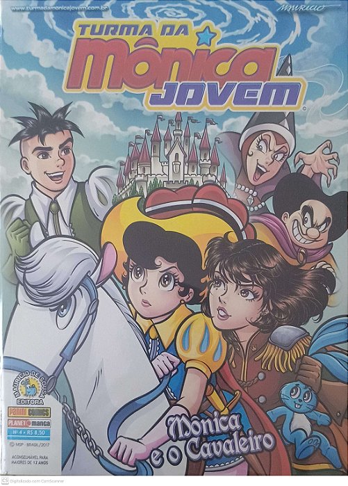 Gibi #04 - Turma da Monica Jovem - Monica e o Cavaleiro Autor Sousa, Mauricio de (2017) [seminovo]