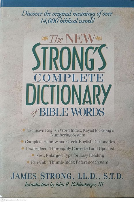 Livro The New Strong Complete Dictionary Of Bible Words Autor Strong, James (1996) [usado]