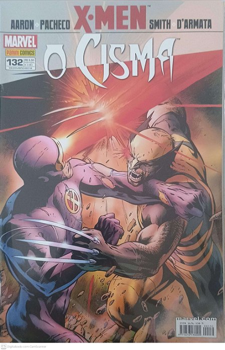 Gibi Nº132 - X-men - o Cisma Autor Pacheco, Aaron (2012) [seminovo]