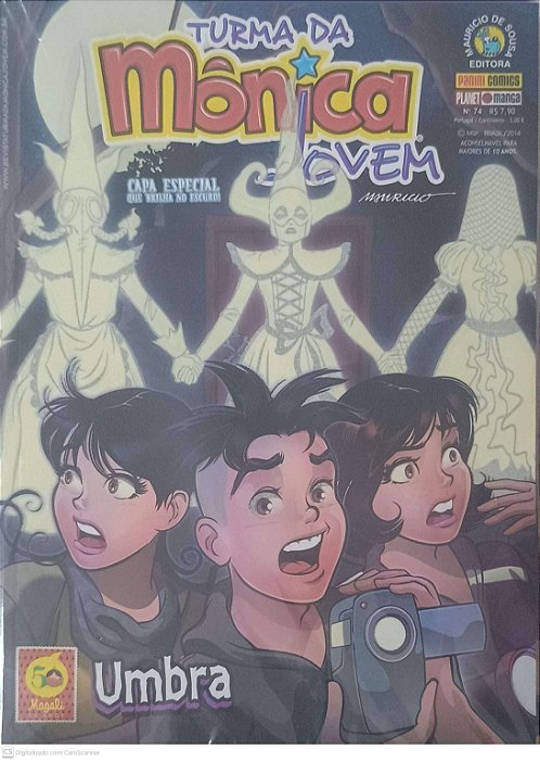 Gibi #74 - Turma da Monica Jovem - Umbra - Capa Especial que Brilha no Escuro! Autor Sousa, Mauricio de (2014) [seminovo]