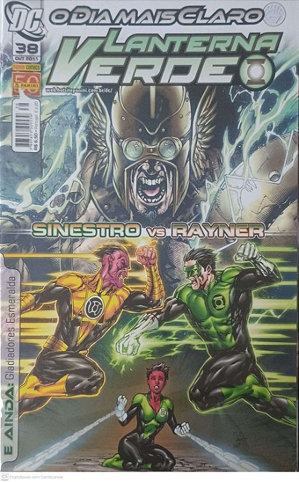 Gibi #38 - Laterna Verde - Sinestro Vs Rayner Autor Trindade, Levi (2011) [usado]