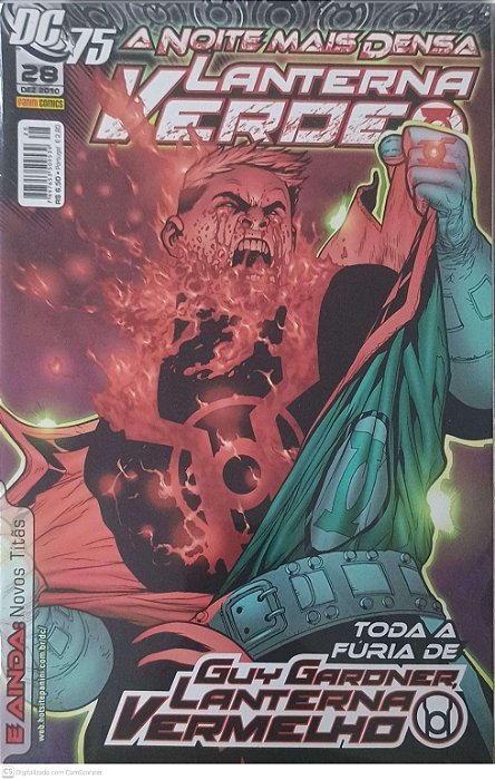 Gibi Nº28 - Lanterna Verde - Toda a Furia de Gu Gardner Autor Trindade, Levi (2010) [seminovo]