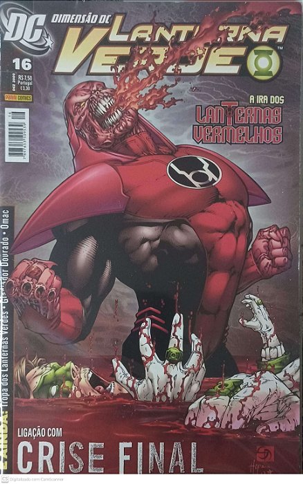 Gibi Nº16 - Lanterna Verde - Ira dos Lanternas Vermelhos Autor Trindade, Levi (2009) [seminovo]