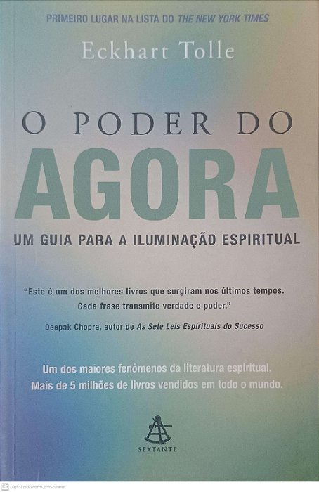 Livro o Poder do Agora Autor Tolle, Eckhhart (2002) [usado]