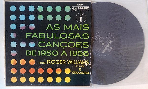Disco de Vinil as Mais Fabulosas Canções de 1950 À 1956 Interprete Roger Williams [usado]
