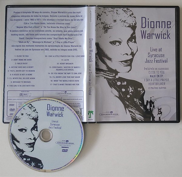 Dvd Dionne Warwick - Live At Syracuse Jazz Festival Editora (2008) [usado]