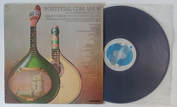 Disco de Vinil Portugal com Amor (lp 1978) Interprete Verde Vinho e Convidados (1978) [usado]