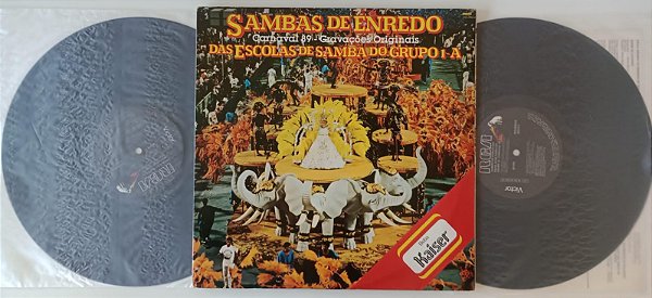 Disco de Vinil Carnaval 1989 Lp Duplo - Sambas de Enredo Interprete Grupo 1-a, Escolas de Samba (1989) [usado]