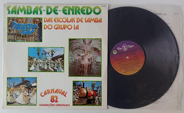 Disco de Vinil Carnaval 82 - Sambas de Enredo Interprete Grupo 1a, Escolas de Samba (1982) [usado]