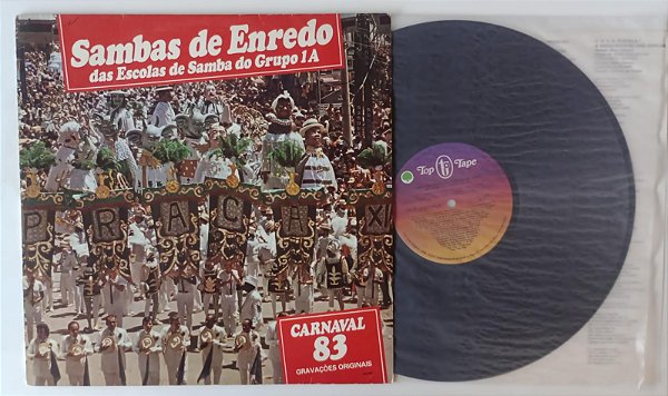 Disco de Vinil Carnaval 83 - Sambas de Enredo Interprete Grupo 1a, Escolas de Samba (1983) [usado]