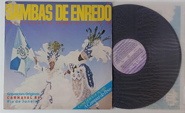 Disco de Vinil Carnaval 86 Rj - Sambas de Enredo Interprete Grupo 1a, Escolas de Samba (1986) [usado]