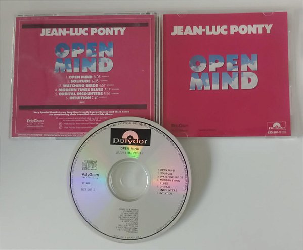 Cd Open Mind Interprete Jean-luc Ponty (1989) [usado]