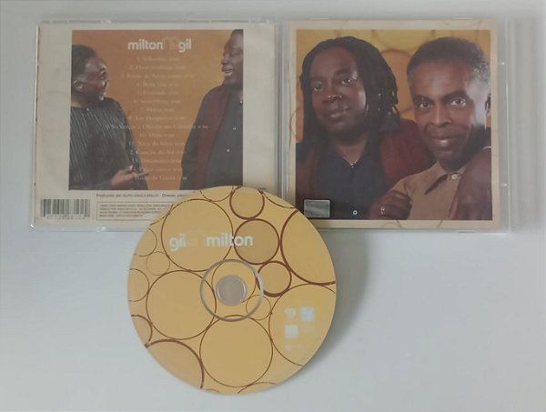 Cd Gil e Milton Interprete Gilberto Gil e Milton Nascimento (2000) [usado]