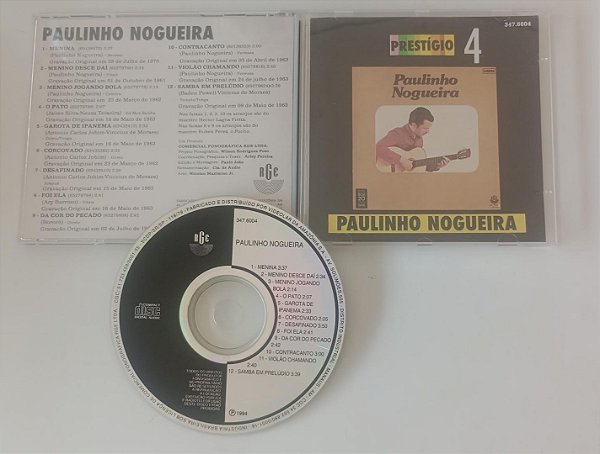 Cd Prestígio Interprete Paulinho Nogueira (1994) [usado]