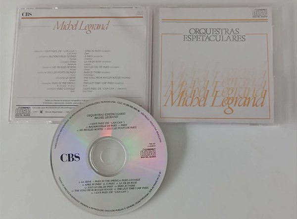 Cd Orquestras Espetaculares Interprete Michel Legrand [usado]