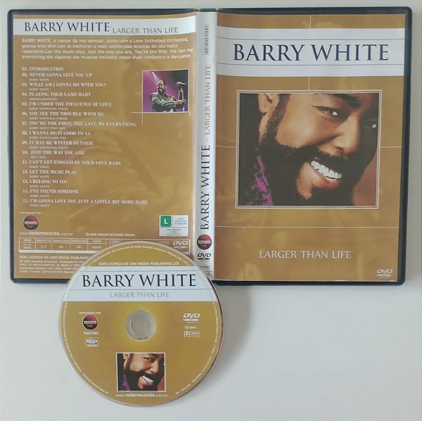 Dvd Barry White - Larger Than Life Editora (2009) [usado]