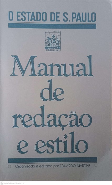 Livro Manual de Redação e Estilo Autor Martins, Eduardo [usado]