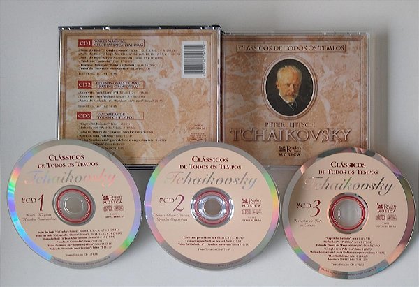 Cd Clássicos de Todos os Tempos (3 Discos) Interprete Tchaikovsky [usado]