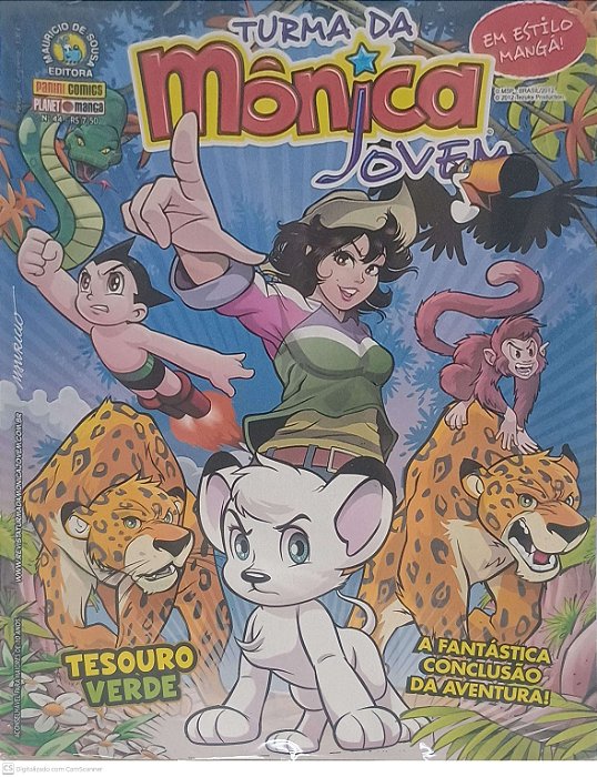 Gibi #44 - Turma da Monica Jovem - Tesouro Verde Autor Sousa, Mauricio de (2012) [seminovo]