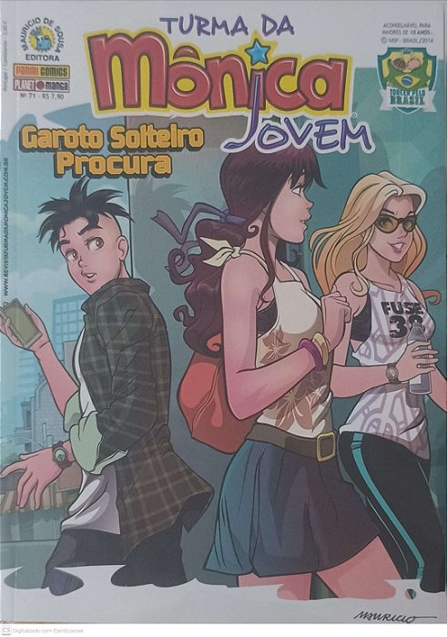 Gibi #71 - Turma da Monica Jovem - Gatoro Solteiro Procura Autor Sousa, Mauricio de (2014) [seminovo]