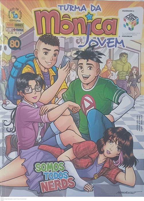 Gibi #88 - Turma da Mônica Jovem - Somos Todos Nerds Autor Sousa, Mauricio de (2015) [seminovo]