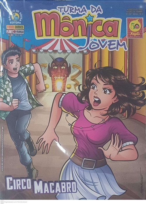 Gibi #80 - Turma da Monica Jovem - Circo Macabro Autor Sousa, Mauricio de (2015) [seminovo]