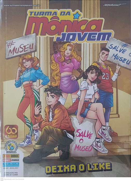 Gibi #50 - Turma da Monica Jovem - Deixa o Like Autor Sousa, Mauricio de (2021) [seminovo]