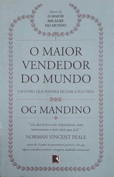 Livro o Maior Vendedor do Mundo Autor Mandino, Og (2019) [usado]