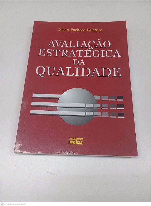 Livro Avaliação Estrategica da Qualidade Autor Paladini, Edson Pacheco (2002) [usado]