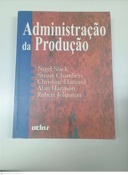 Livro Administração da Produção Autor Nigel Slack (1997) [usado]