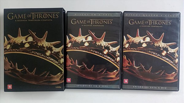 Dvd Game Of Thrones - 2ª Temporada Completa Editora (2013) [seminovo]