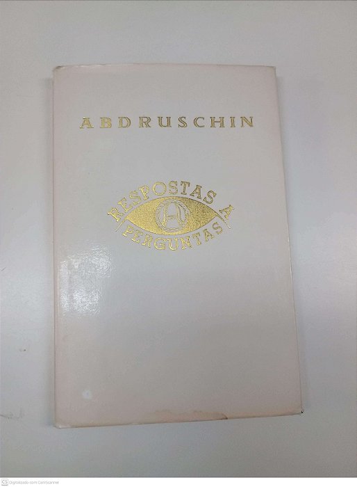 Livro Respostas a Perguntas Autor Abdruschin [usado]