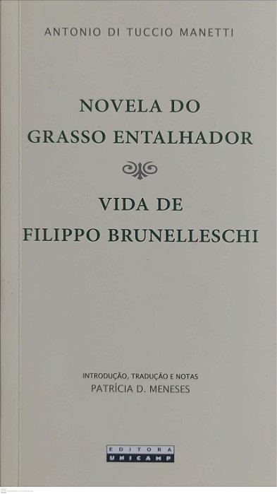 Livro Novela do Grasso Entalhador Autor Manetti, Antonio Di Tuccio (2013) [seminovo]