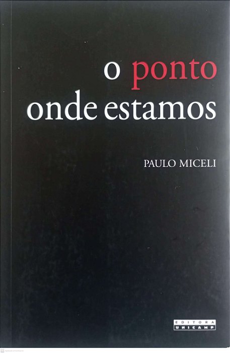 Livro o Ponto onde Estamos Autor Miceli, Paulo (2010) [seminovo]