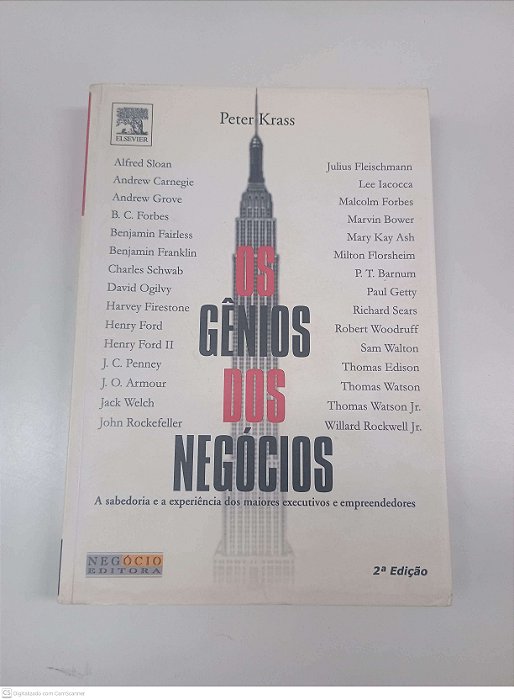 Livro os Genios dos Negocios Autor Krass, Peter (2004) [usado]