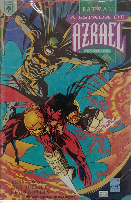 Gibi Batman: a Espada de Azrael #1 Autor (1996) [usado]