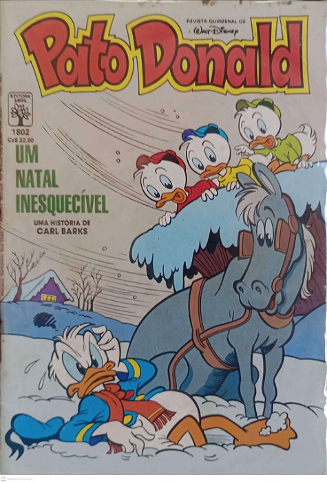 Gibi Pato Donald #1802 Autor (1987) [usado]