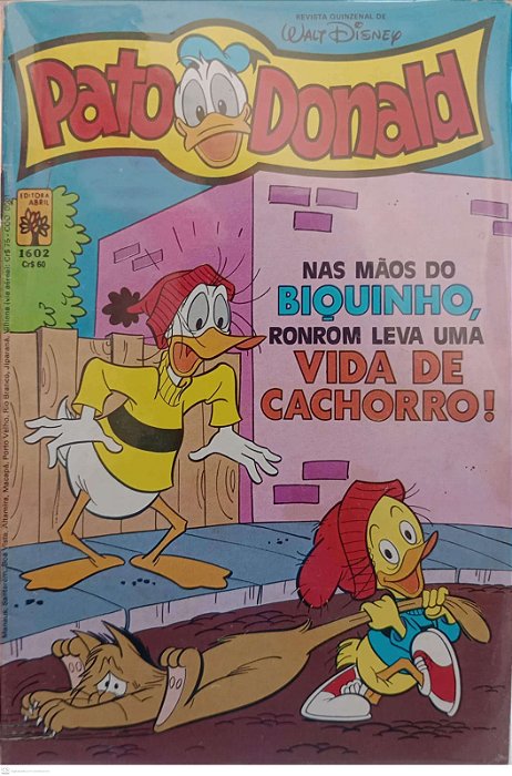 Gibi Pato Donald #1602 Autor (1982) [usado]