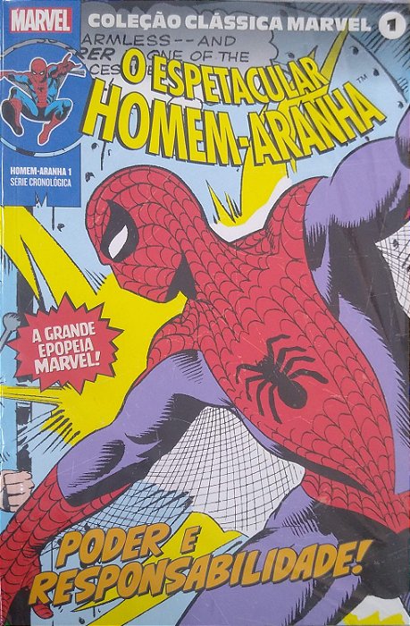 Gibi Coleção Clássica Marvel #1 - o Espetacular Homem-aranha Autor (2021) [usado]