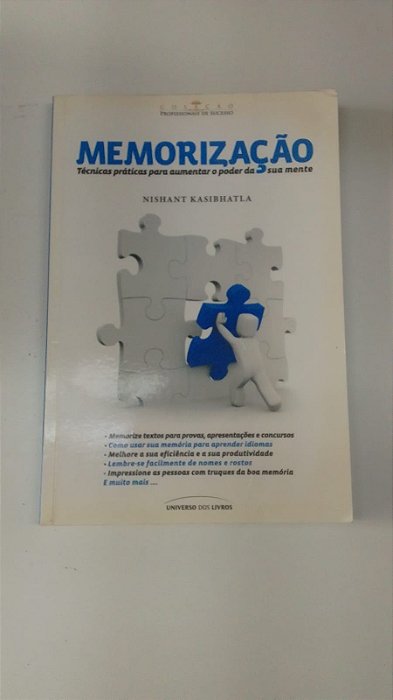 Livro Memorização - Tecnicas Práticas para Aumentar o Poder da sua Mente Autor Kasibhatla, Nishant (2010) [usado]