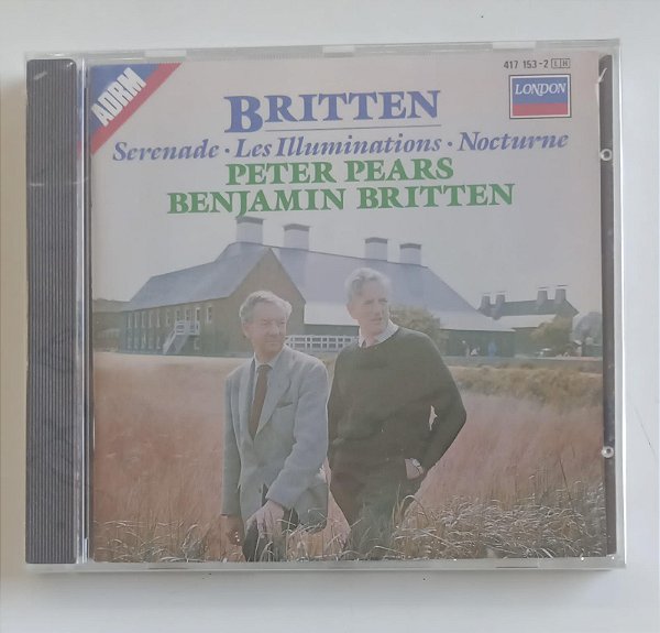 Cd Britten [importado] Interprete Peter Pears e Benjamin Britten [novo]