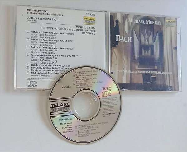 Cd J.s. Bach Organ Works Interprete Michael Murray (1986) [seminovo]