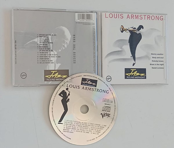 Cd Jazz ''round Midnight Interprete Louis Armstrong (1990) [usado]