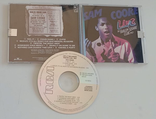 Cd Live 1963 Interprete Sam Cooke (1989) [seminovo]