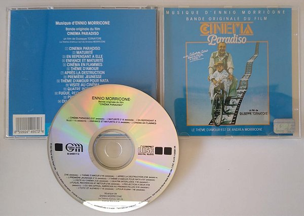 Cd Cinema Paradiso (oirignal Soundtrack) Interprete Ennio Morricone (1992) [seminovo]