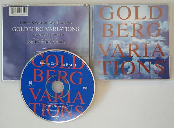 Cd Goldberg Variations [importado] Interprete Johann Sebastian Bach (1995) [seminovo]