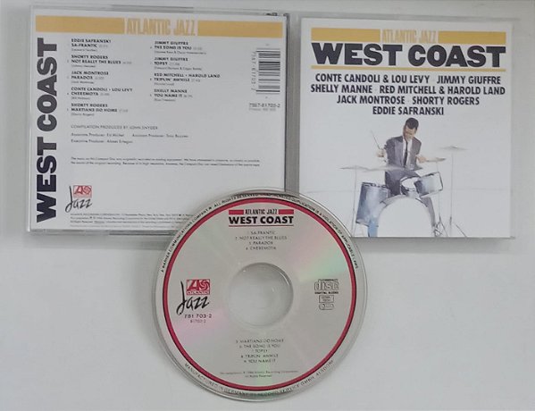 Cd Atlantic Jazz / West Coast Interprete Vários Artistas (1986) [seminovo]