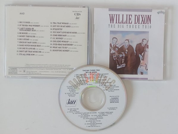 Cd Big Three Trio Interprete Willie Dixon (1990) [seminovo]