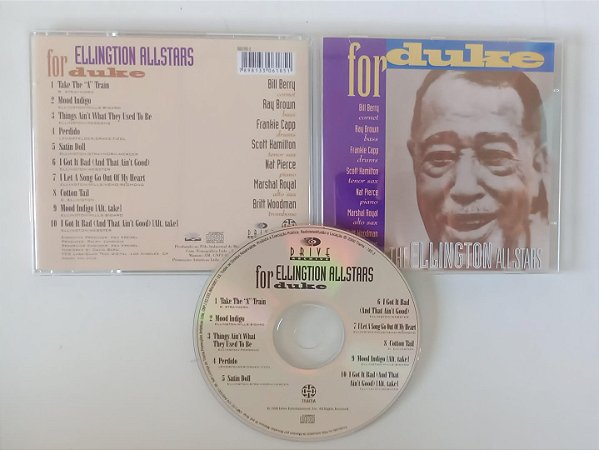 Cd For Duke Interprete Ellington All-stars (1994) [seminovo]