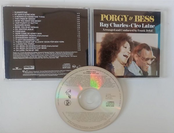 Cd Porgy & Bess Interprete Ray Charles e Cleo Laine (1990) [seminovo]